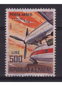 1965 San Marino Lire 500 Posta Aerea 1 valore nuovo